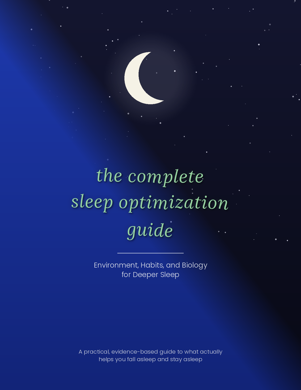 Couverture The Complete Sleep Optimization Guide